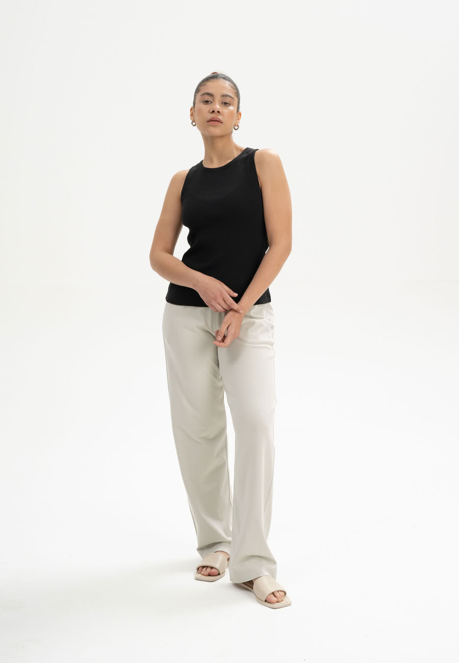 Tanktop Ripp Drisna schwarz von MELAWEAR