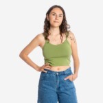 Basic Crop Top olive von Matona