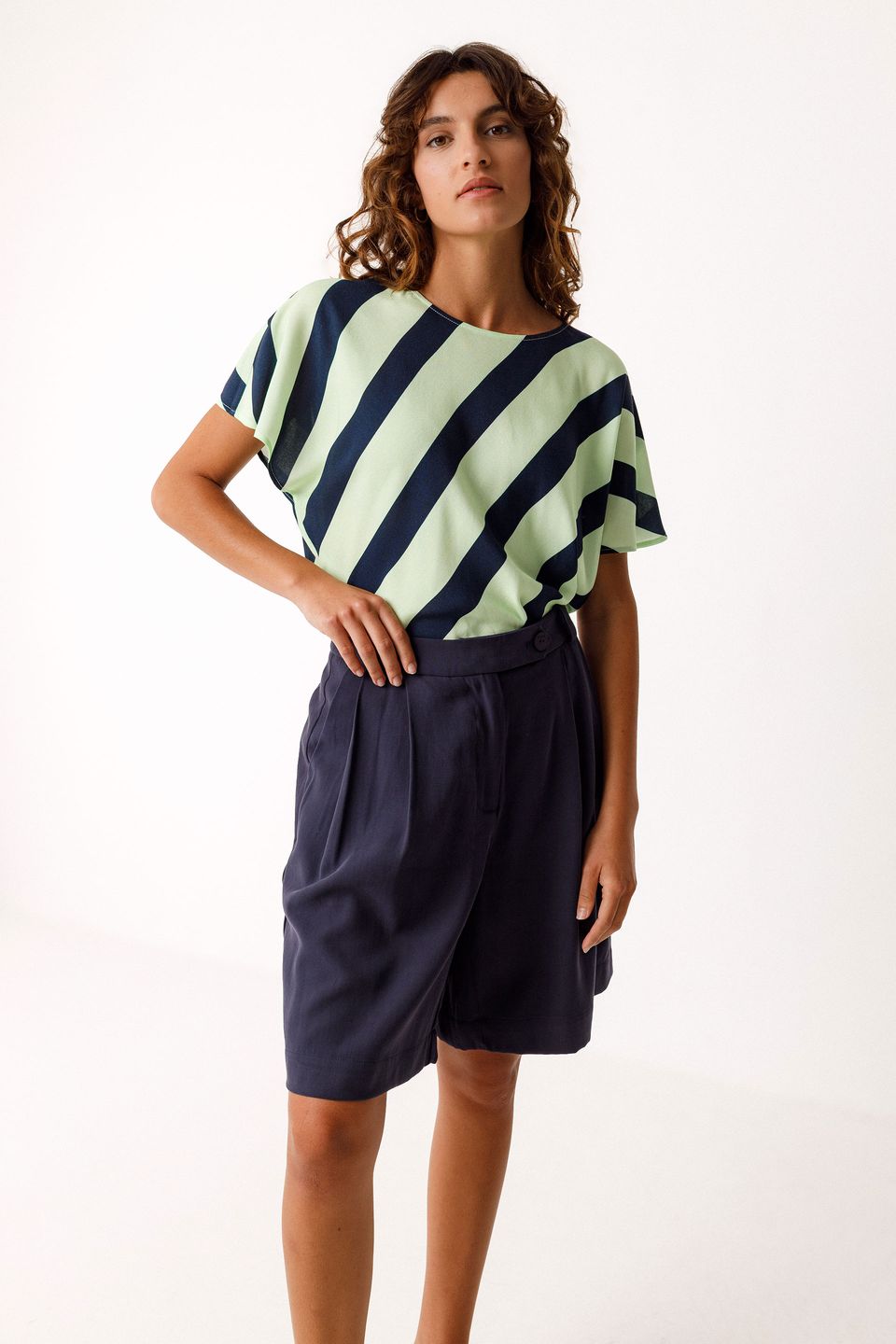 Bluse Hahan stripes von SKFK