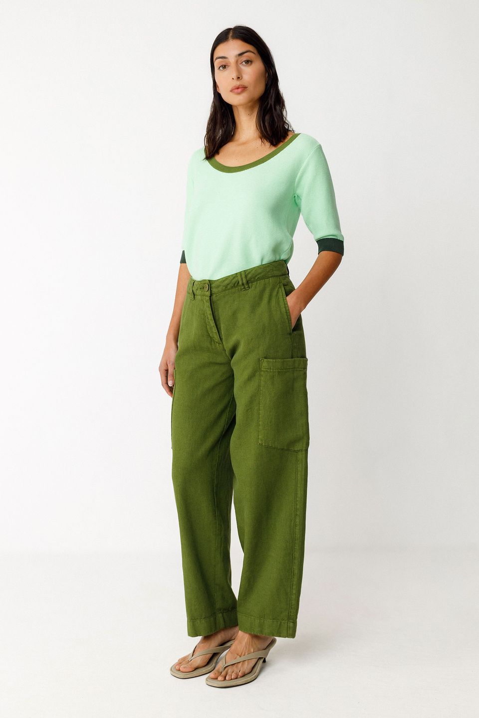 Hose Metxe dark green von SKFK Hose Metxe dark green von SKFK