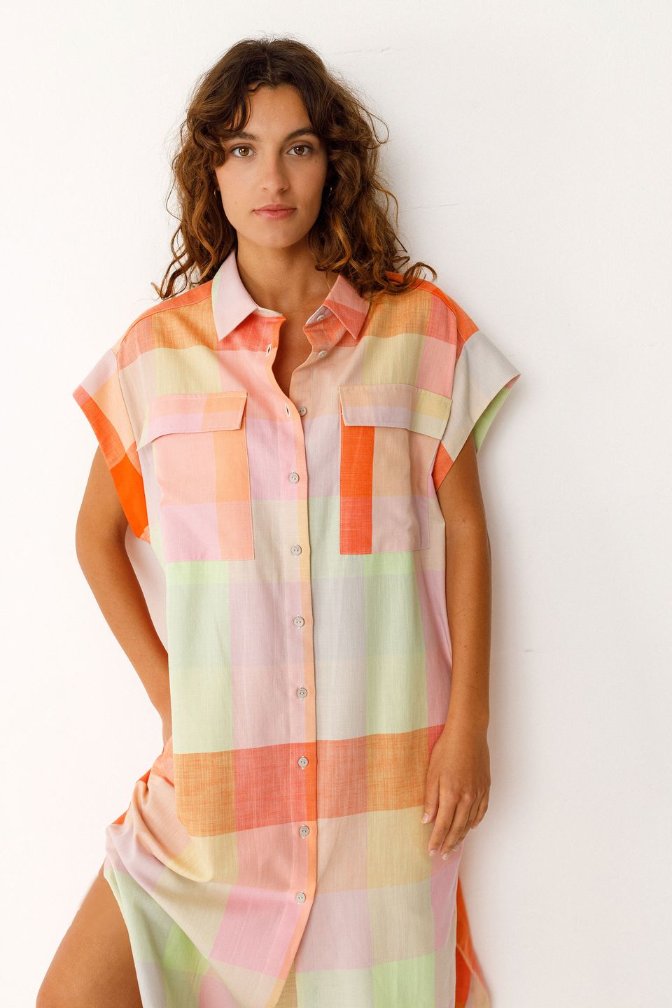 Kleid Lama checks von SKFK