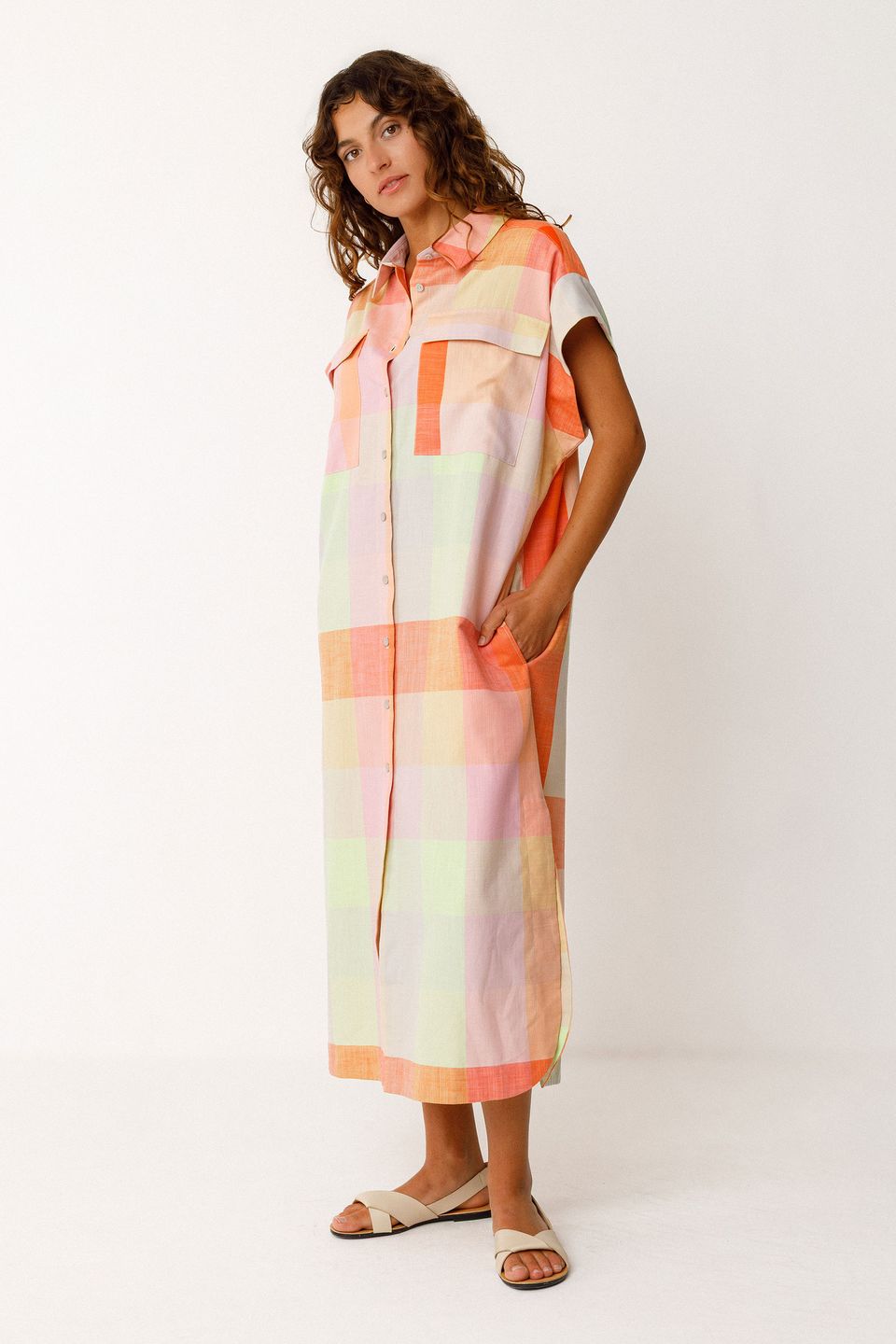 Kleid Lama checks von SKFK