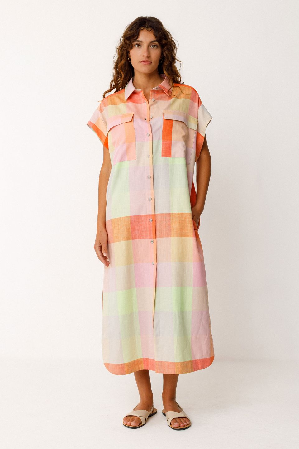 Kleid Lama checks von SKFK