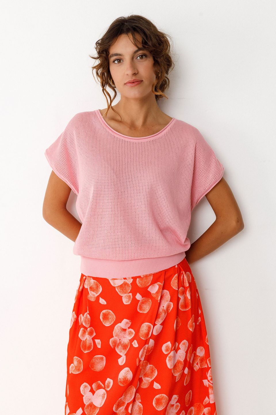 Strickshirt Ekai pink von SKFK Strickshirt Ekai pink von SKFK