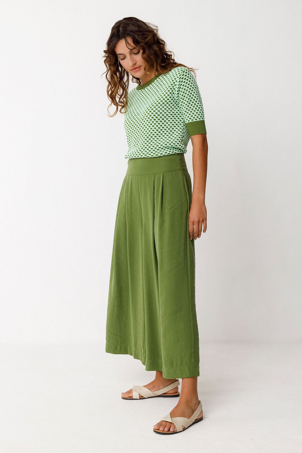 Strickshirt Muike light green von SKFK