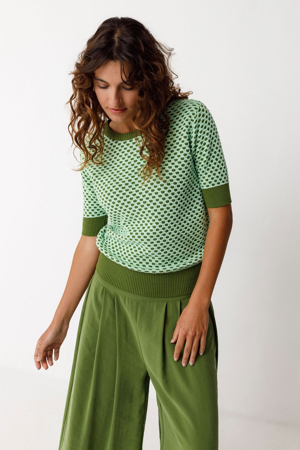 Strickshirt Muike light green von SKFK