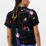 Bluse Nyasa Print Holiday black von Suite13 LAB