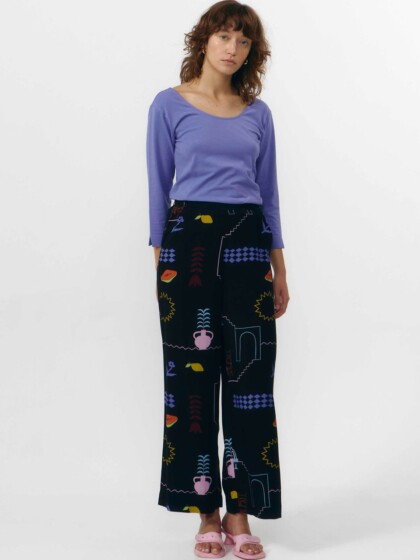 Hose Hatta Print Holiday black von Suite13 LAB