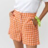 Short Genil Check orange von Suite13 LAB