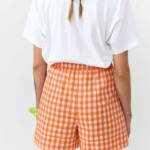 Short Genil Check orange von Suite13 LAB
