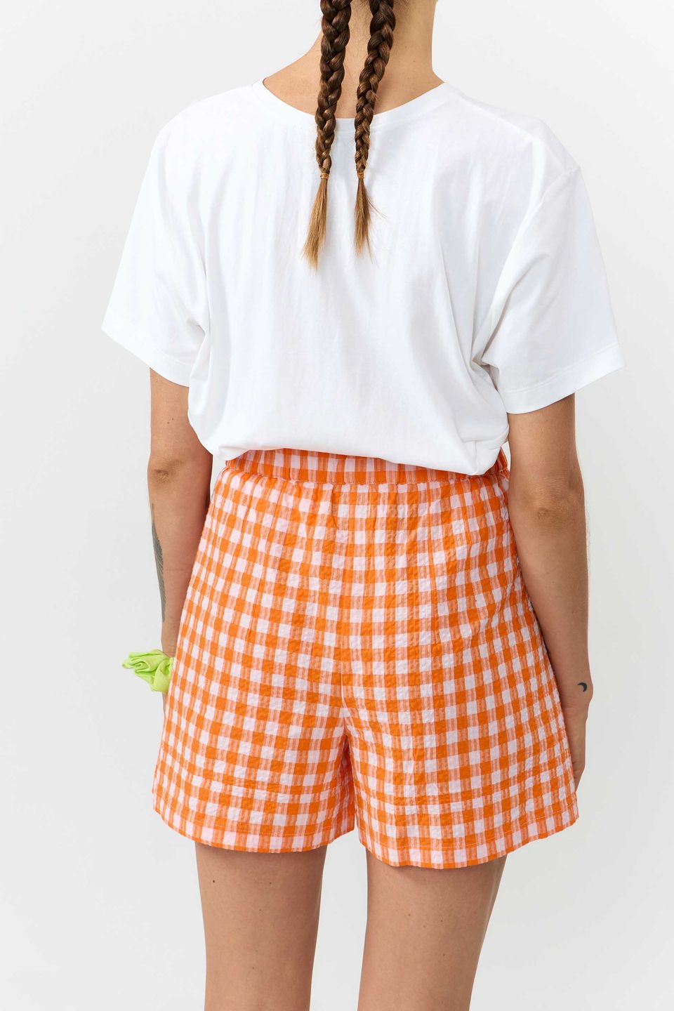 Short Genil Check orange von Suite13 LAB