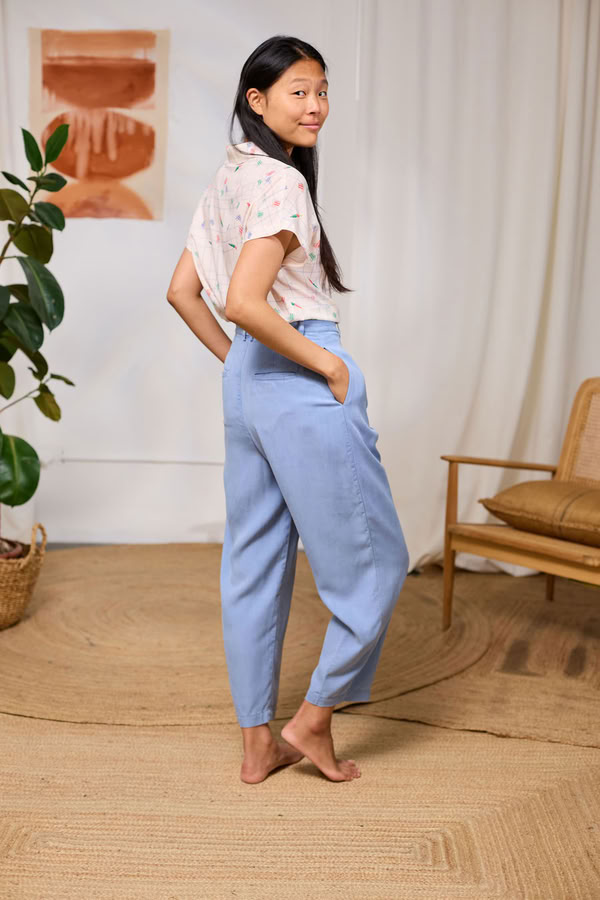 Hose Haruku denim blue von TWOTHIRDS