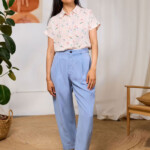 Hose Haruku denim blue von TWOTHIRDS