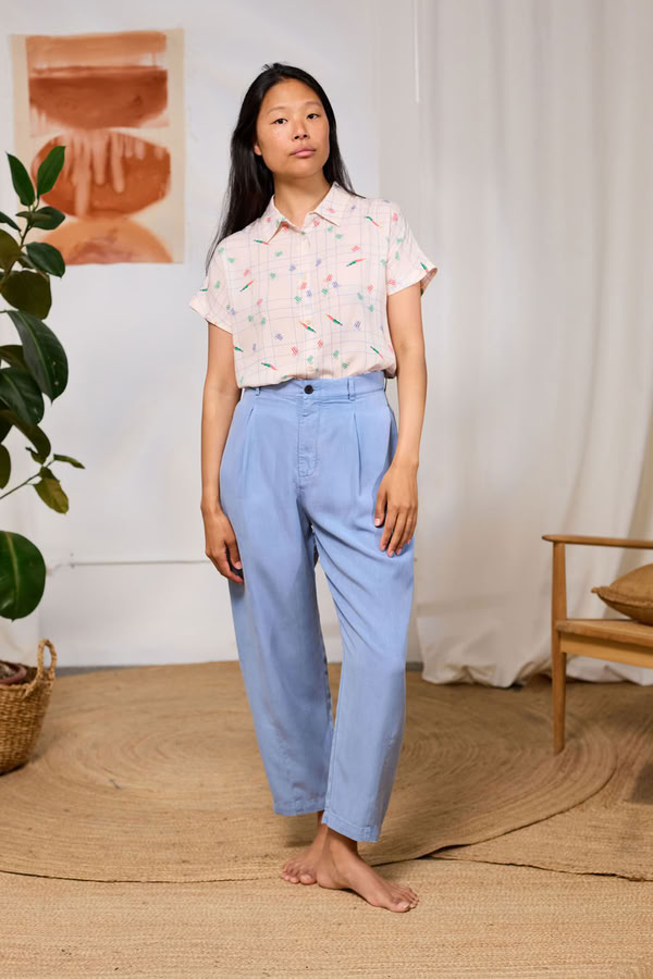 Hose Haruku denim blue von TWOTHIRDS