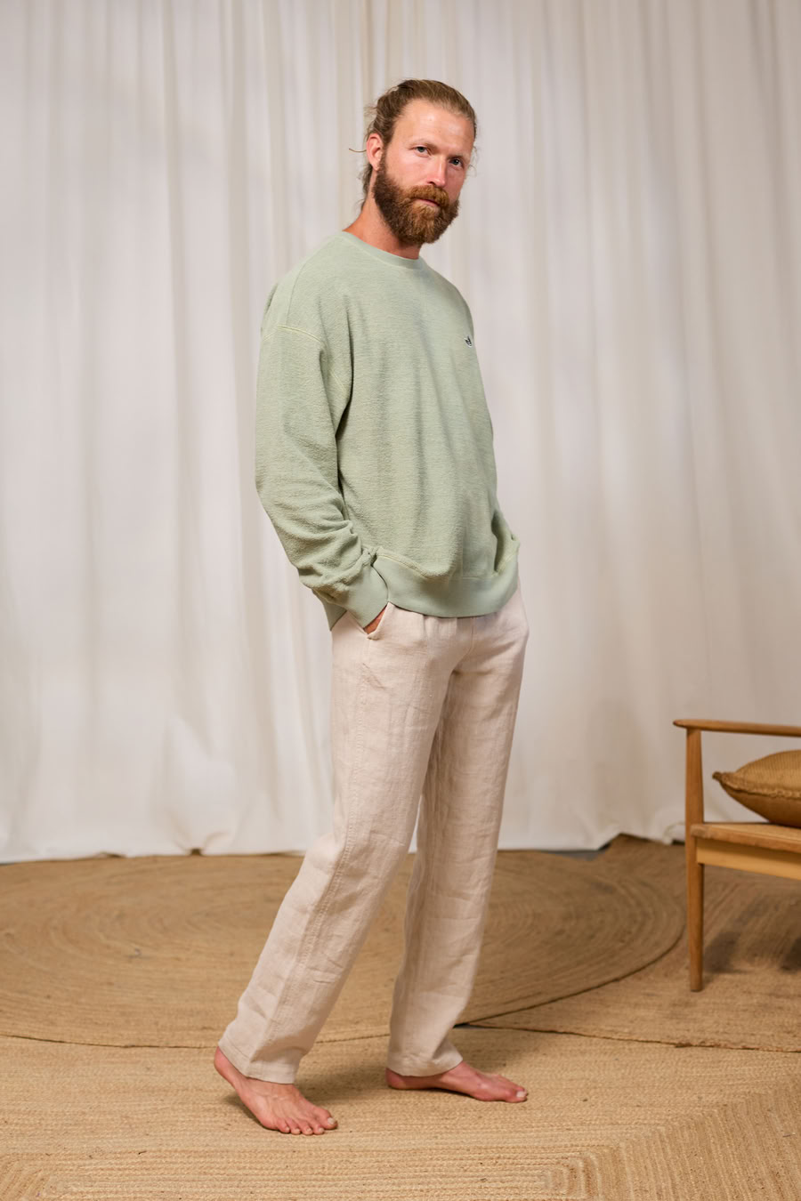 Sweatshirt Kilda light green von TWOTHIRDS