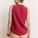 Bluse Lauraa garnet red von Tranquillo