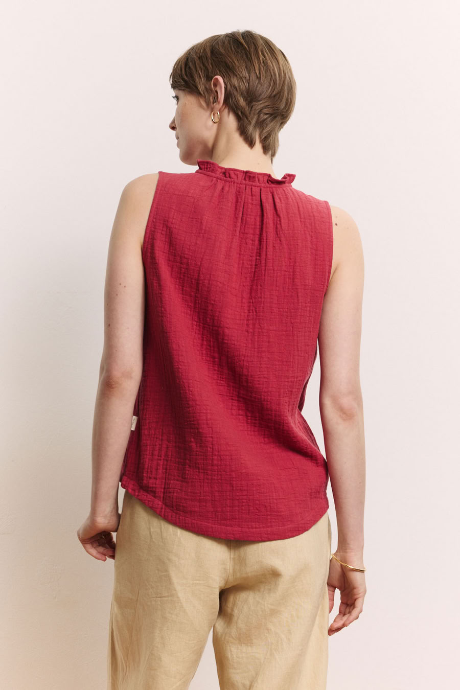 Bluse Lauraa garnet red von Tranquillo