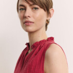 Bluse Lauraa garnet red von Tranquillo