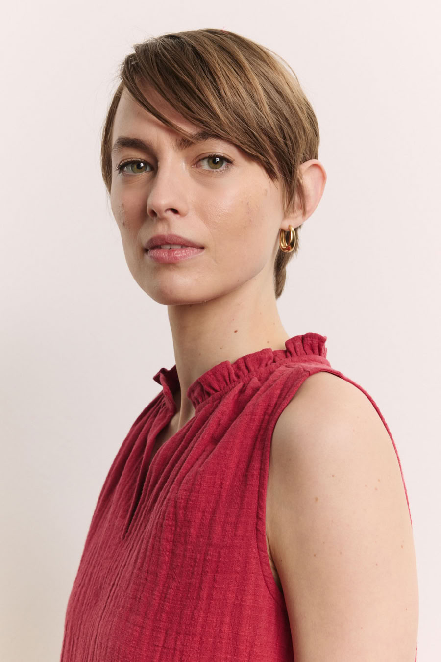 Bluse Lauraa garnet red von Tranquillo