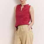 Bluse Lauraa garnet red von Tranquillo