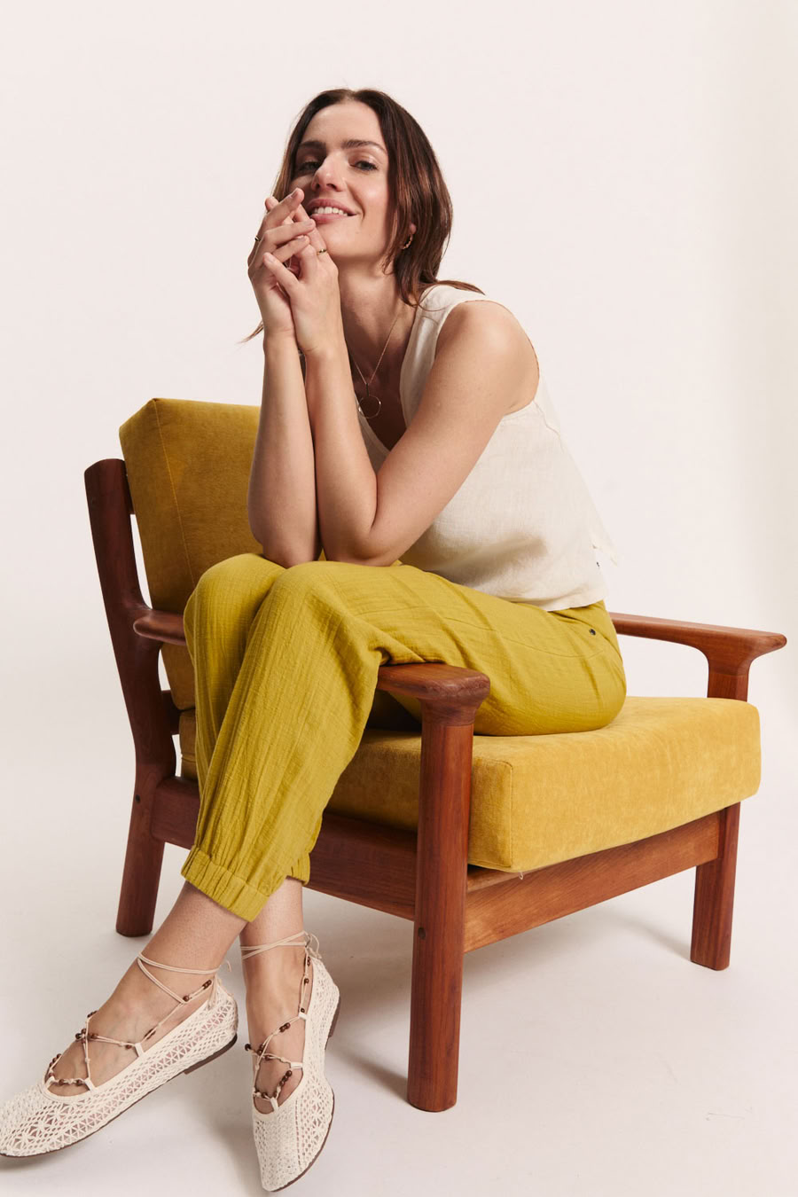 Hose Aidaa avocado green von Tranquillo