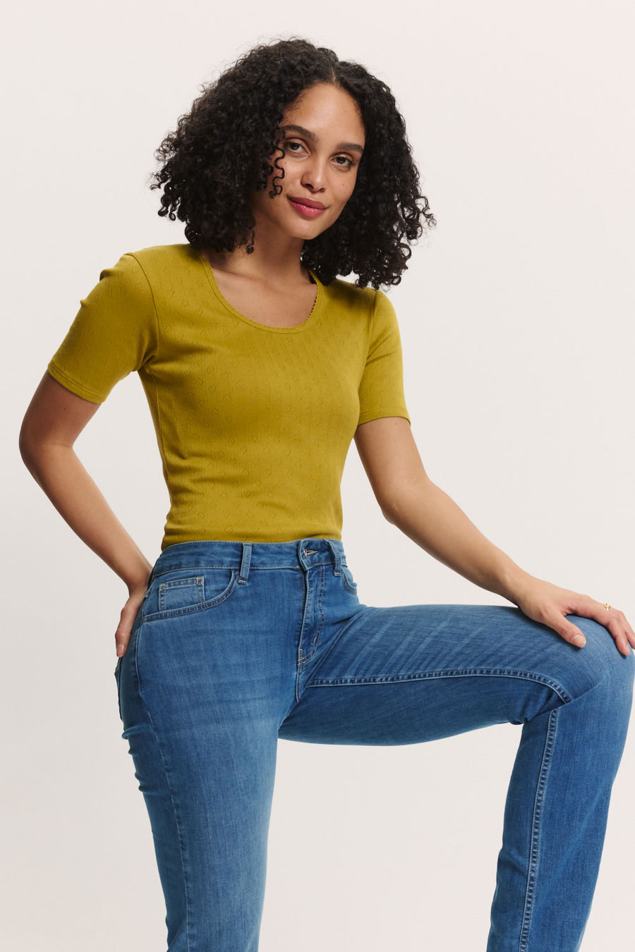 Jerseyshirt Camilaa avocado green von Tranquillo Jerseyshirt Camilaa avocado green von Tranquillo