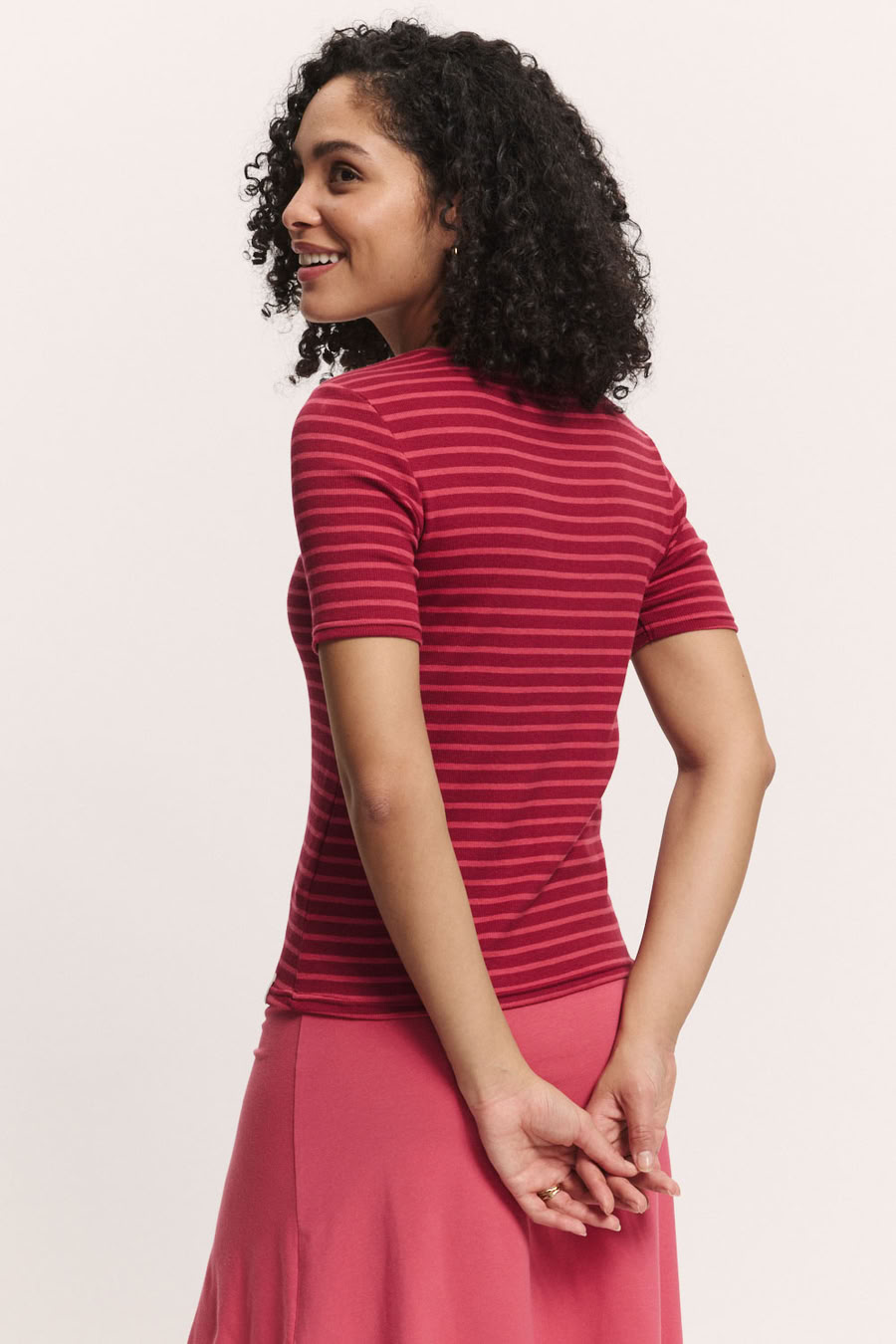 Jerseyshirt Lillyy stripes red von Tranquillo