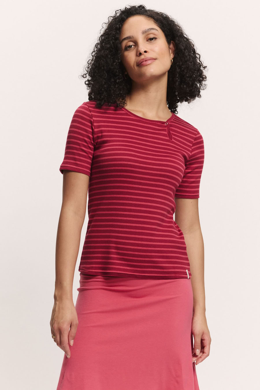 Jerseyshirt Lillyy stripes red von Tranquillo