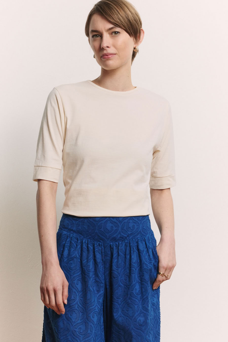 Jerseyshirt Lottee white von Tranquillo