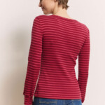 Jerseyshirt Silviee stripes red von Tranquillo