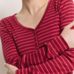 Jerseyshirt Silviee stripes red von Tranquillo