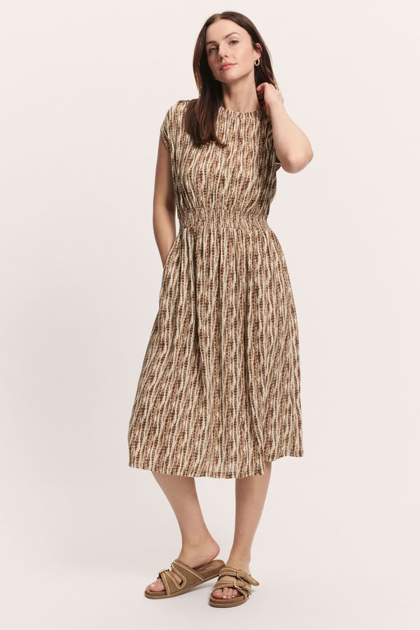 Kleid Mariaa sand batik von Tranquillo