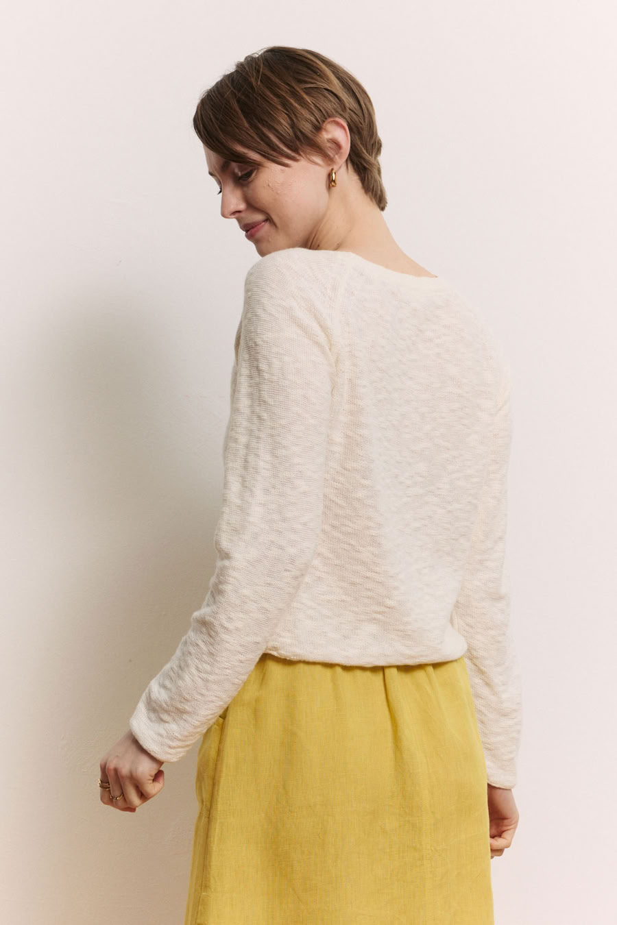 Pullover Idaa white von Tranquillo