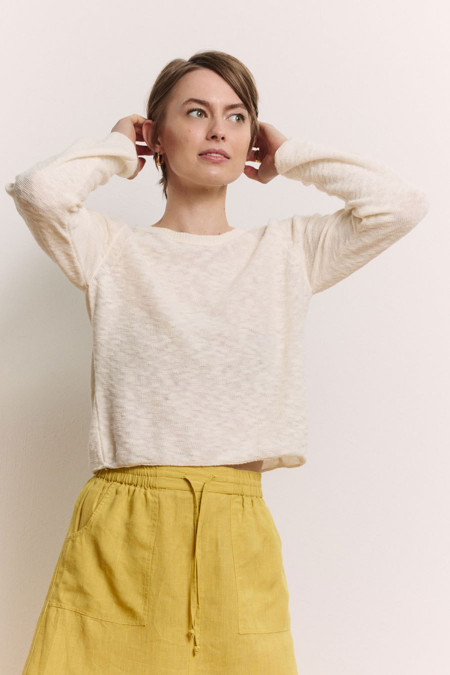 Pullover Idaa white von Tranquillo