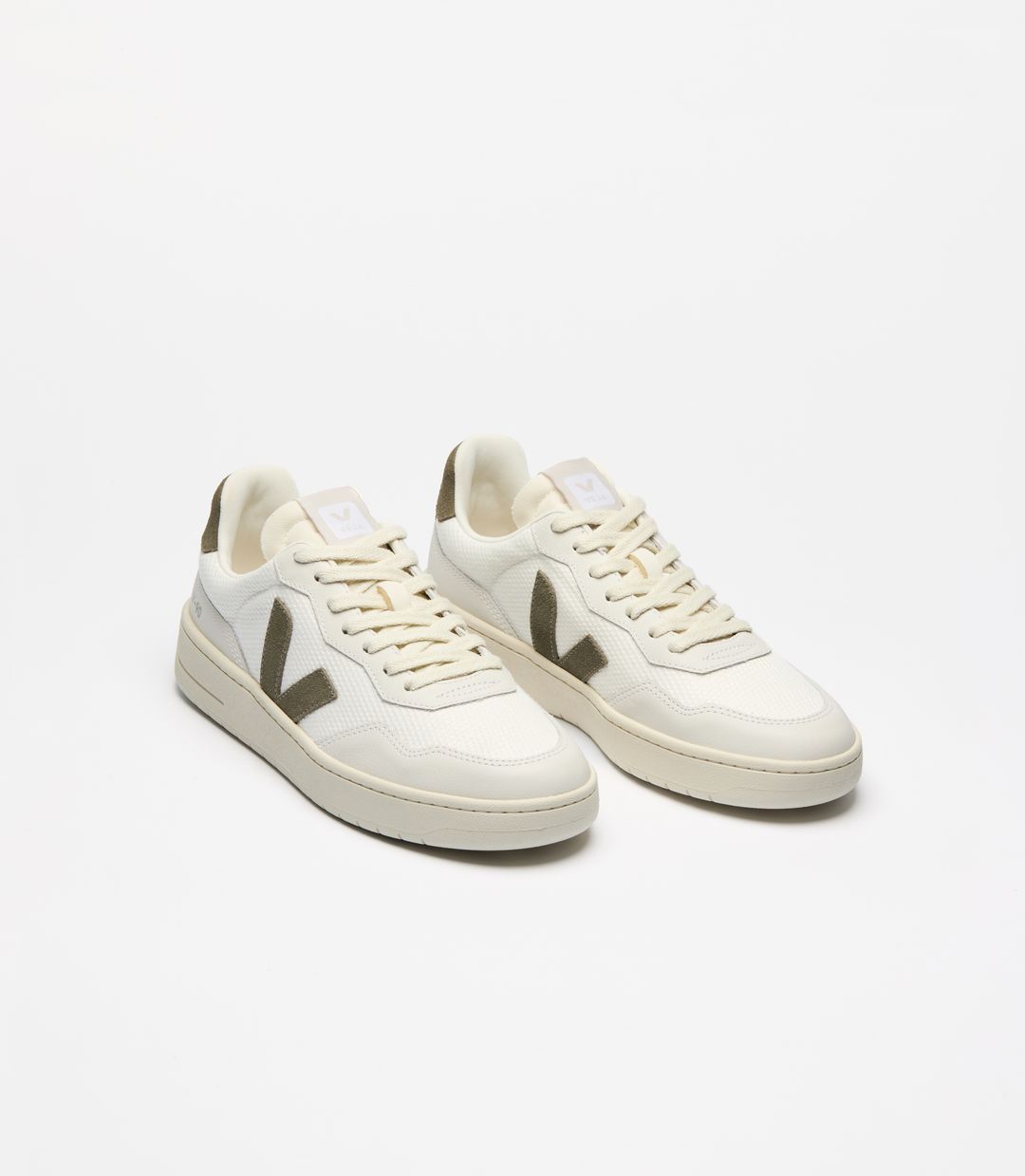 Sneaker V-90 Mesh white_kaki von VEJA