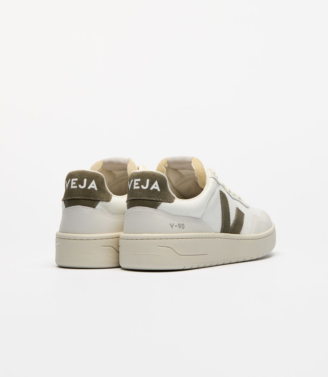 Sneaker V-90 Mesh white_kaki von VEJA