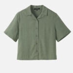 Bluse Camellia khaki von recolution