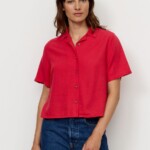 Bluse Camellia lava red von recolution