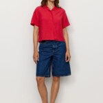 Bluse Camellia lava red von recolution