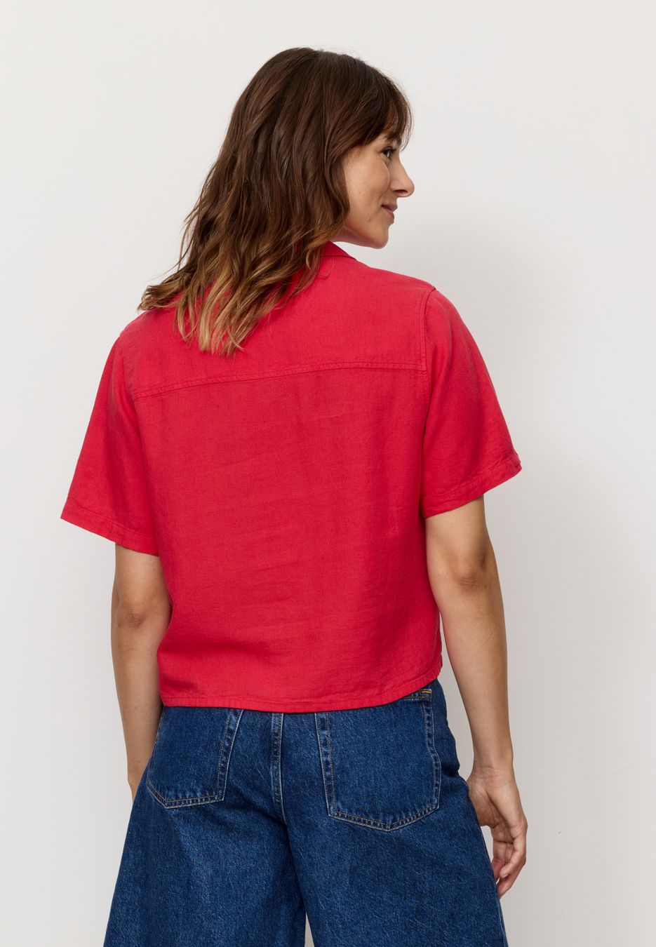 Bluse Camellia lava red von recolution