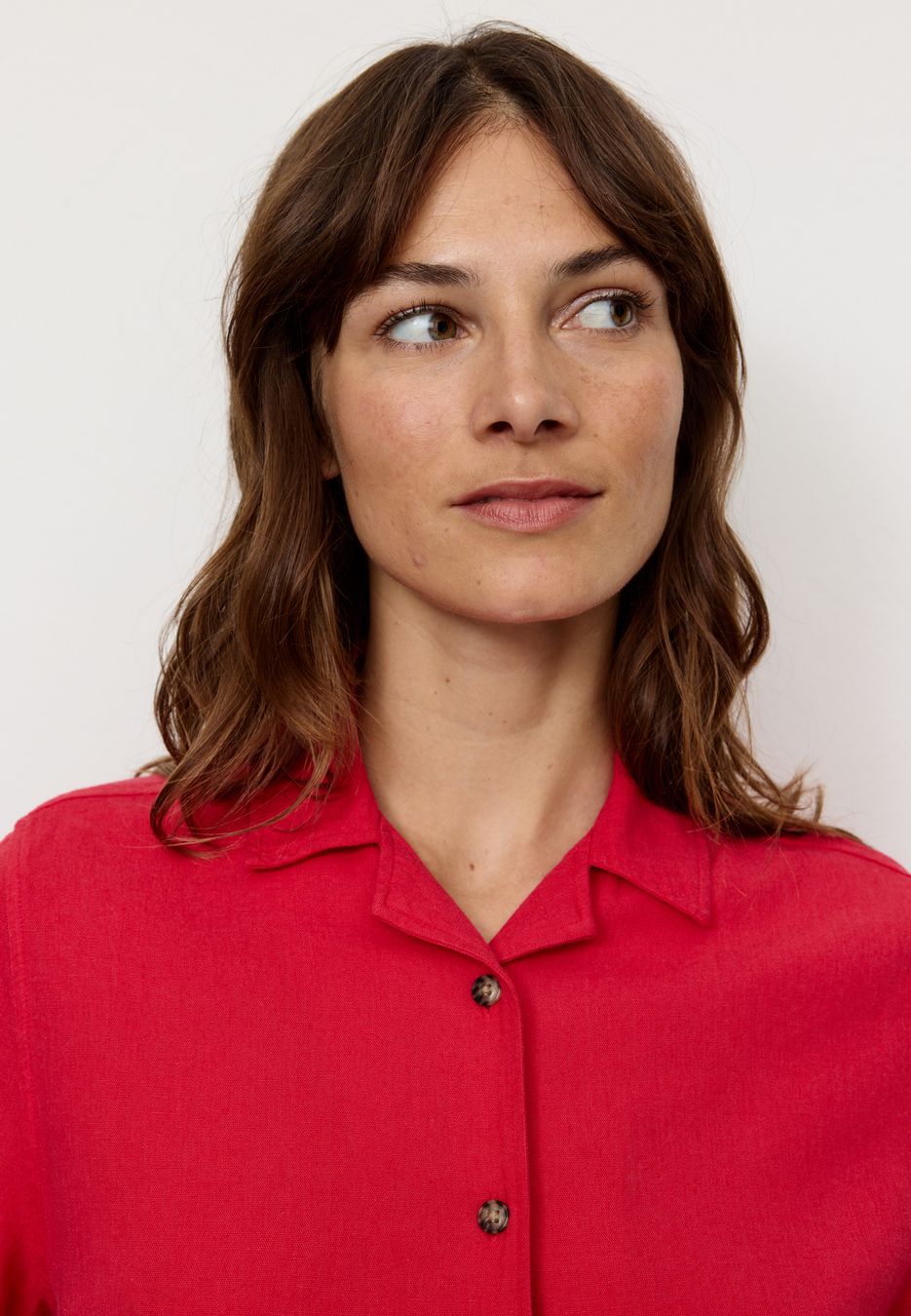 Bluse Camellia lava red von recolution