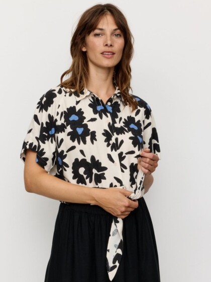 Bluse Ocra Bloom electric blue von recolution