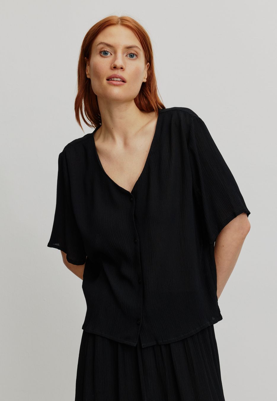 Bluse Spirea black von recolution