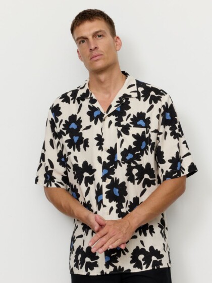 Hemd Cactus Bloom electric blue von recolution