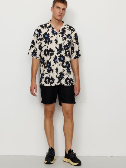 Hemd Cactus Bloom electric blue von recolution