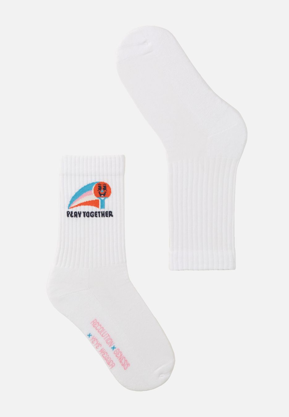 Socken Play Together white von recolution
