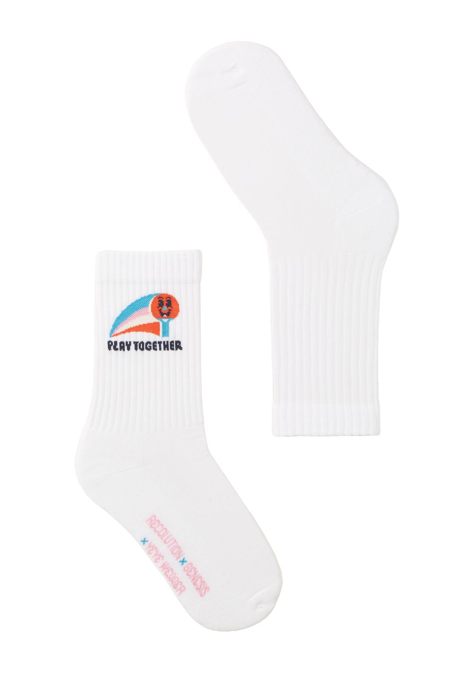 Socken Play Together white von recolution