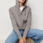 Sweatjacke Dahlia greige von recolution