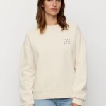 Sweatshirt Nerine Good Vibes arctic white von recolution