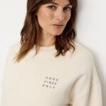 Sweatshirt Nerine Good Vibes arctic white von recolution